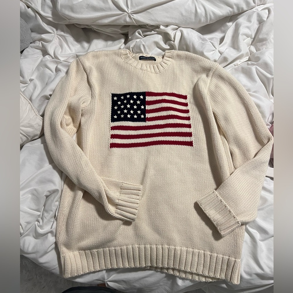 brandy melville flag sweater